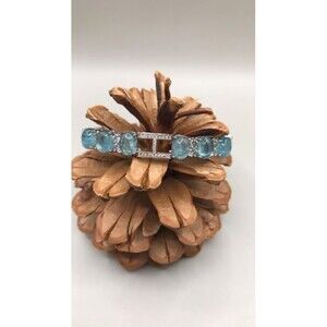 Beautiful Aquamarine Bangle Bracelet